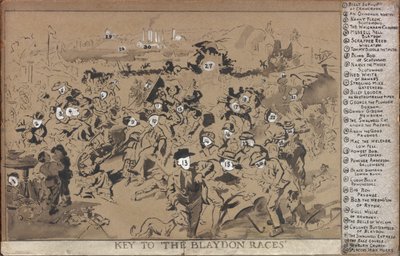 Clave para las carreras de Blaydon de William Irving